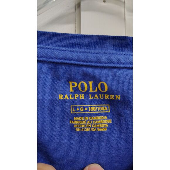 Polo Ralph Lauren Men's Large Blue T-Shirt - Picture 4 of 6
